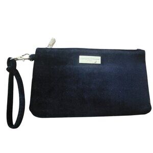NWOT Adrienne Vittadini Charging Station Black Velvet Clutch/Wristlet Purse